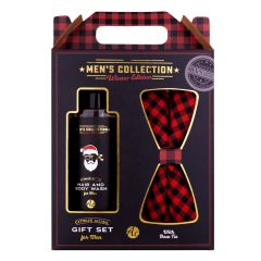 Coffret Men's Collection Winter Edition Gel Douche Corps et Cheveux & Nœud Papillon 