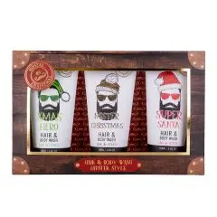 Coffret Hipster Style Xmass Gels douche & cheveux 3x100ml  