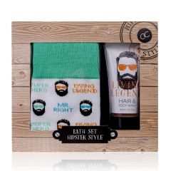 Set Hipster Style Gel Douche & Chaussettes 