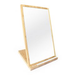 Miroir XL avec base bambou Accessoire makeup 