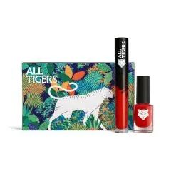 Coffret rouge à lèvres et vernis à ongles Naturel & Vegan WILD IN RED - coffret lèvres et ongles naturel & vegan 