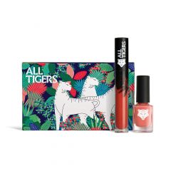 Coffret rouge à lèvres et vernis à ongles Naturel & Vegan WILD IN PINK - coffret lèvres et ongles naturel & vegan 