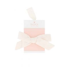 Barrette croco nœud écru  Barrette croco nœud écru  Pince grand modèle 