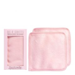 Accessoires visage Serviettes démaquillantes réutilisables Duo de serviettes démaquillantes réutilisables