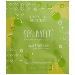 Masque Monodose SOS Matité Masque Tissu Visage Sachet 20 ml