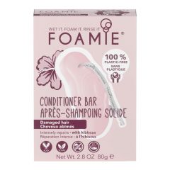 Après Shampoing solide Hibiskiss Cheveux abîmés 