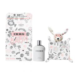 IKKS - BABY GIRL - COFFRET 'MY BABY ROCK' Eau de senteur IKKS BABY 100ml + Doudou IKKS 