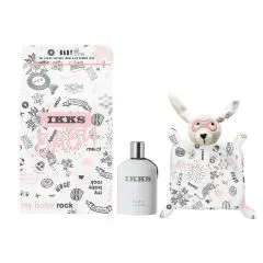 IKKS - BABY GIRL - COFFRET 'MY BABY ROCK' Eau de senteur IKKS BABY 100ml + Doudou IKKS 