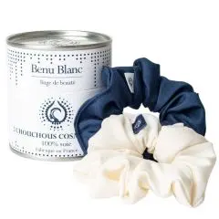 Chouchous cosmétiques Coffret de deux chouchous en soie made in France 