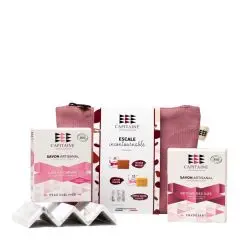 Coffret Escale Incontournable Pochette, Savons & Porte-Savon 