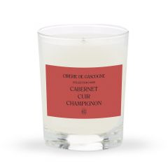 Bougie parfumée Cabernet - cuir -champignon Bougie parfumée 180gr 