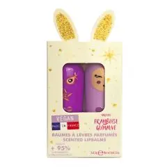 Coffret baumes à lèvres DUO BAUMES MAUVE ""RÊVE"" - GUIMAUVE & FRAMBOISE Stick 3,5g x2