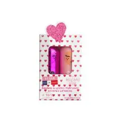 Coffret baumes lèvres duo Red Love Metal Milkshake & Pêche 