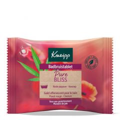 Galet Effervescent pour le Bain Pavot Rouge - Chanvre 80g