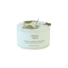 Verveine  Bougie fleurie et parfumée 80g