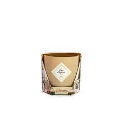 Bougie bijou - Le pain d'épices Parfum Miel, Muscade & Cannelle Bracelet gold epoxy noires