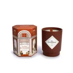 Bougie parfumée - Le Feu de cheminée Parfum Cuir, Santal & Fleurs fumées  