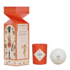 Coffret Noisette Croquante Bougie Parfumée & Boule de Bain 70g