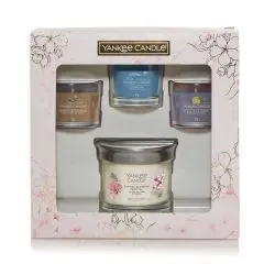 Coffret cadeau 1 petit tumbler 3 bougies votives en verre Bougie Parfumée en jarre Coffret cadeau