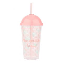 Summer Vibes Contenant Gobelet avec Paille Contenant Gobelet avec Paille