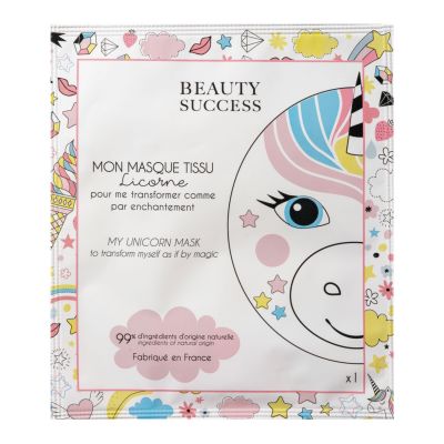 Beauty Success - Mon Masque Tissu Licorne Masque Tissu Visage 20ml - Enfant