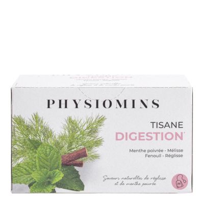 Physiomins - Tisane Digestion Facilite la Digestion 20 sachets - Complément  alimentaire