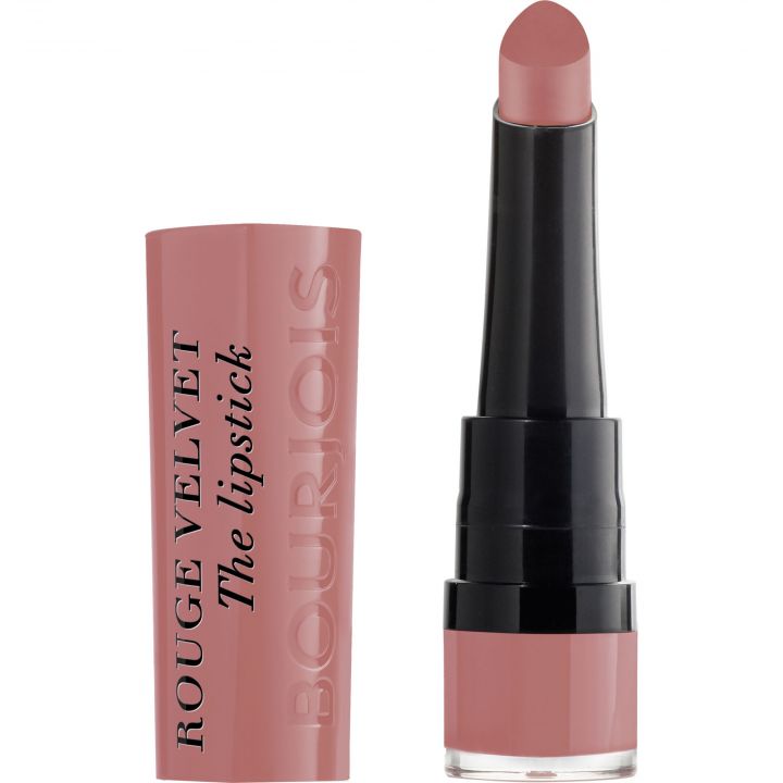 Rouge Velvet The Lipstick Rouge à lèvres 02 Flaming'rose - Bourjois - Maquillage - Visuel 1