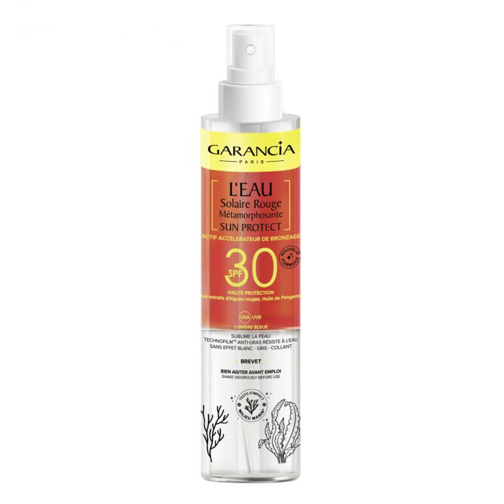 L'Eau Solaire Rouge Métamorphosante Protection Solaire Visage & Corps SPF30 150ml - Garancia - Soin - Visuel 1
