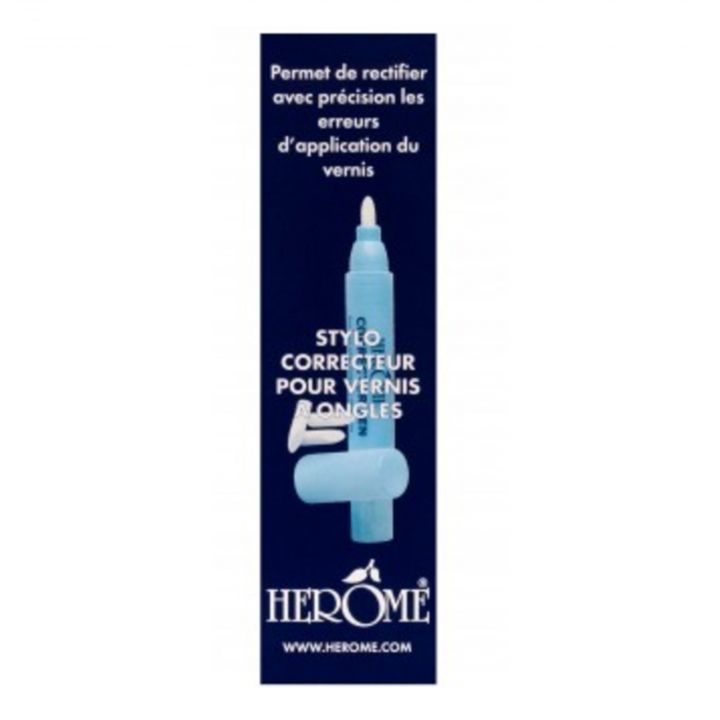 Stylo Correcteur de Vernis  Feutre Dissolvant Vernis à Ongles  3ml - Hérôme - Soin - Visuel 1