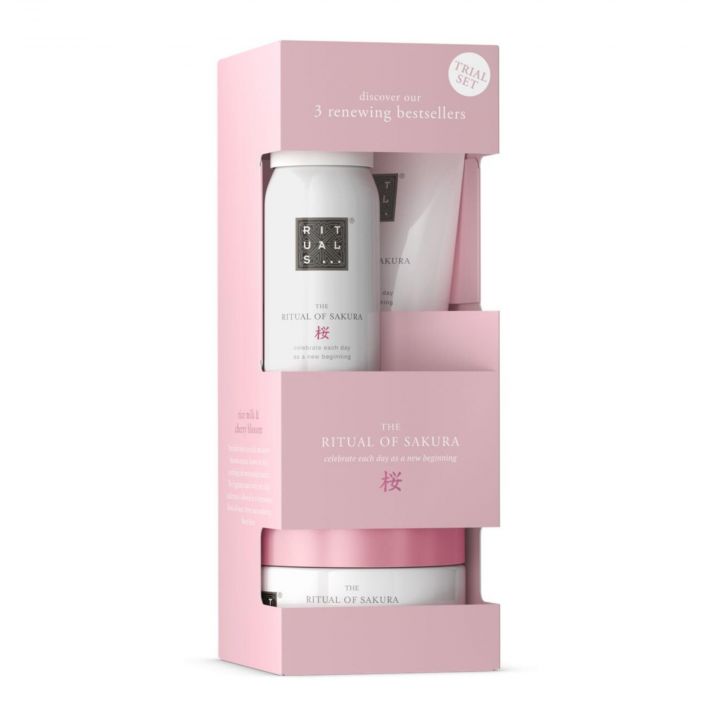 Coffret The Ritual of Sakura Mousse de Douche, Gommage & Crème Corps  - Rituals - Soin - Visuel 1