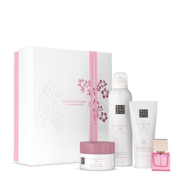 Coffret The Ritual of Sakura Mousse de Douche, Crème et Gommage Corps & Parfum  - Rituals - Soin - Visuel 1