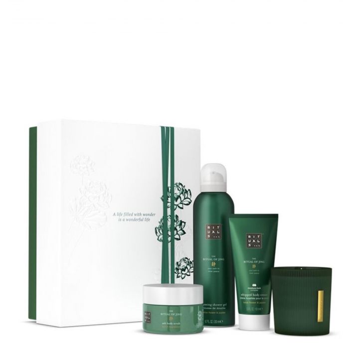 Coffret The Ritual of Jing Mousse de Douche, Crème et Gommage Corps & Bougie  - Rituals - Soin - Visuel 1