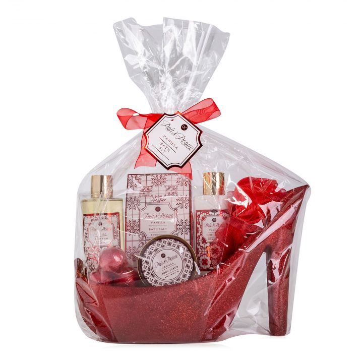 Coffret Hello Winter Gel Douche, Lait Corps, Gommage, Sel de Bain, Billes Effervescentes & Fleur de Douche  - Tentation - Soin - Visuel 1