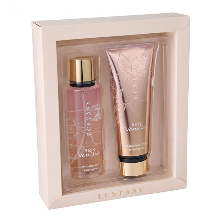 Coffret Ecstasy Sexy Vanilla Brume & Lait Corps  - Tentation - Soin - Visuel 1