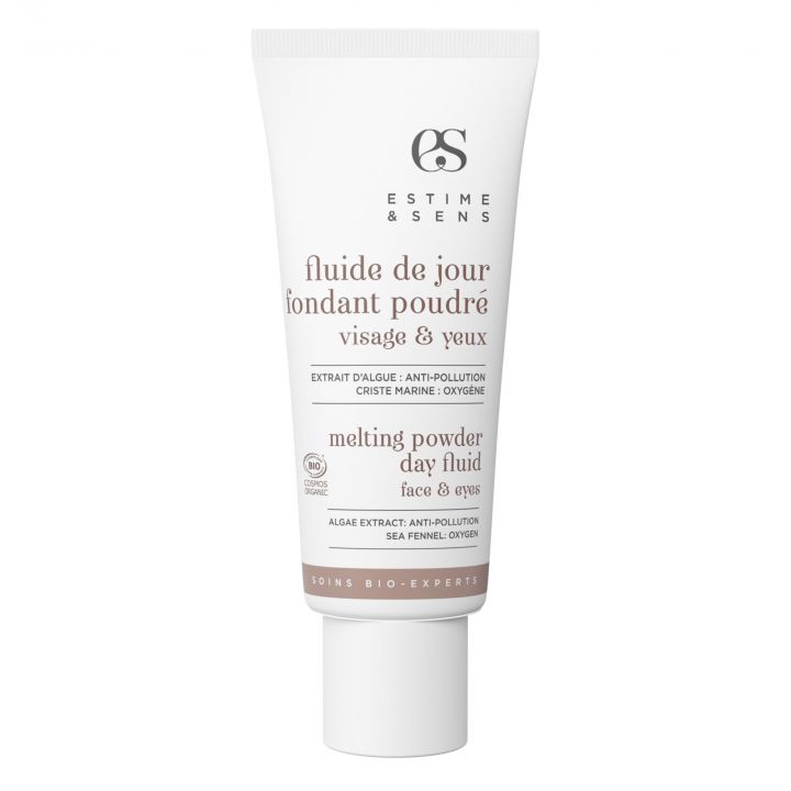 Anti-âge & fermeté Fluide de jour fondant poudré visage & yeux Tube 40ml - Estime & Sens - Soin - Visuel 1