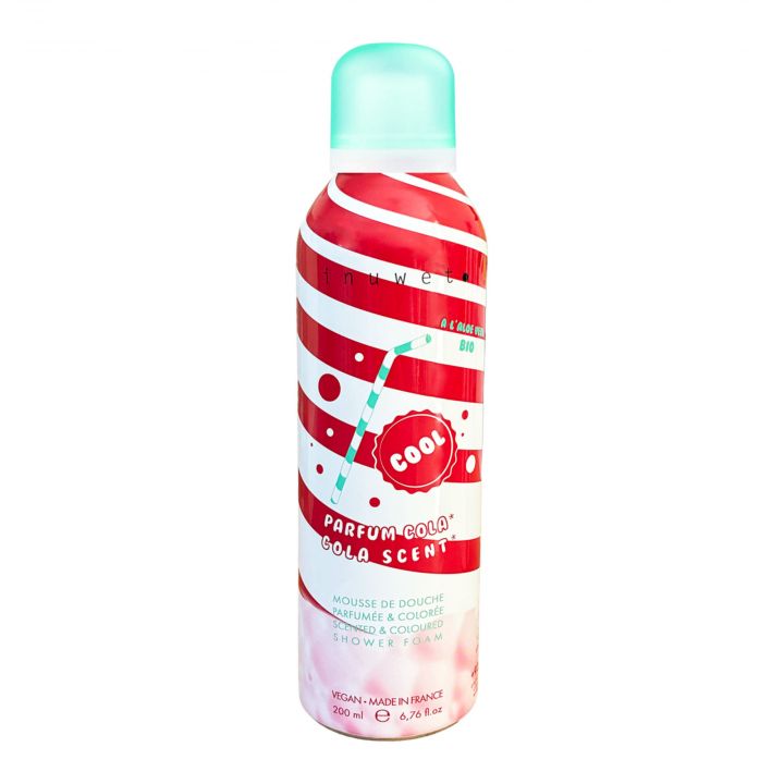 Mousse de Douche Parfumée & Colorée Cola 200ml - Inuwet - Soin - Visuel 1