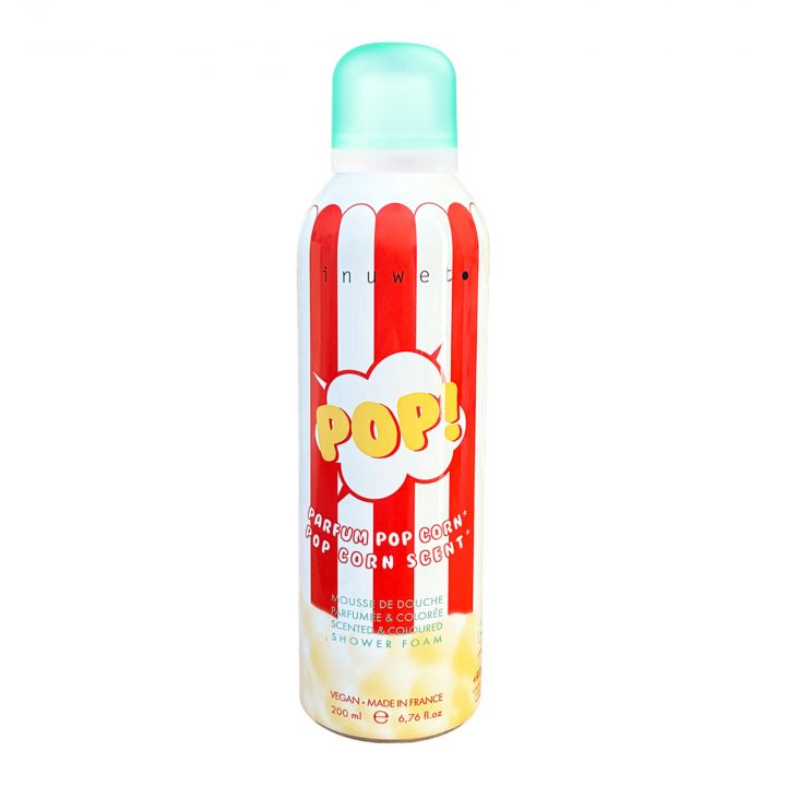 Mousse de Douche Parfumée & Colorée Pop Corn 200ml - Inuwet - Soin - Visuel 1