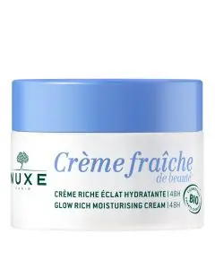 Crème Fraîche de Beauté® Crème Riche Éclat Hydratante 48h - Peaux Normales à Sèches 50ml