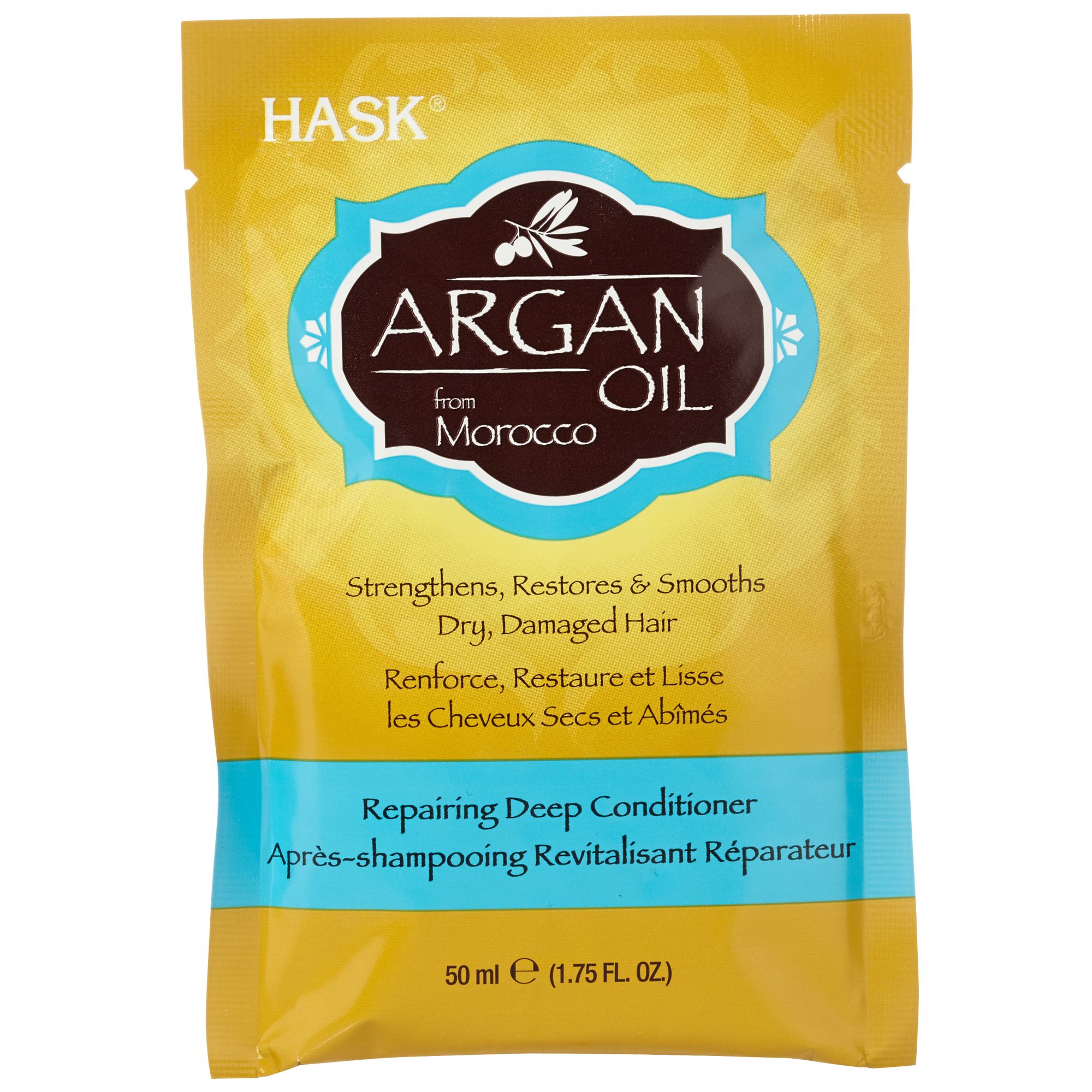 Hask - Huile D'argan Soin Capillaire Sachet 50ml