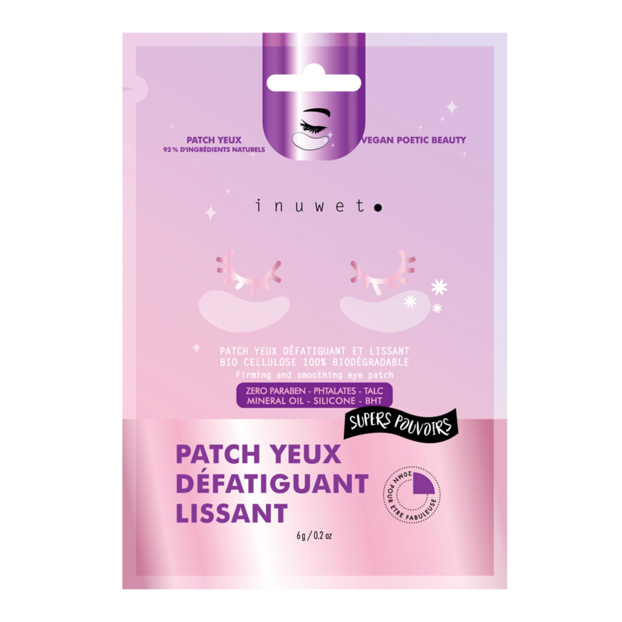 Inuwet Masque Yeux Masque Yeux Apaisant Eau De Coco