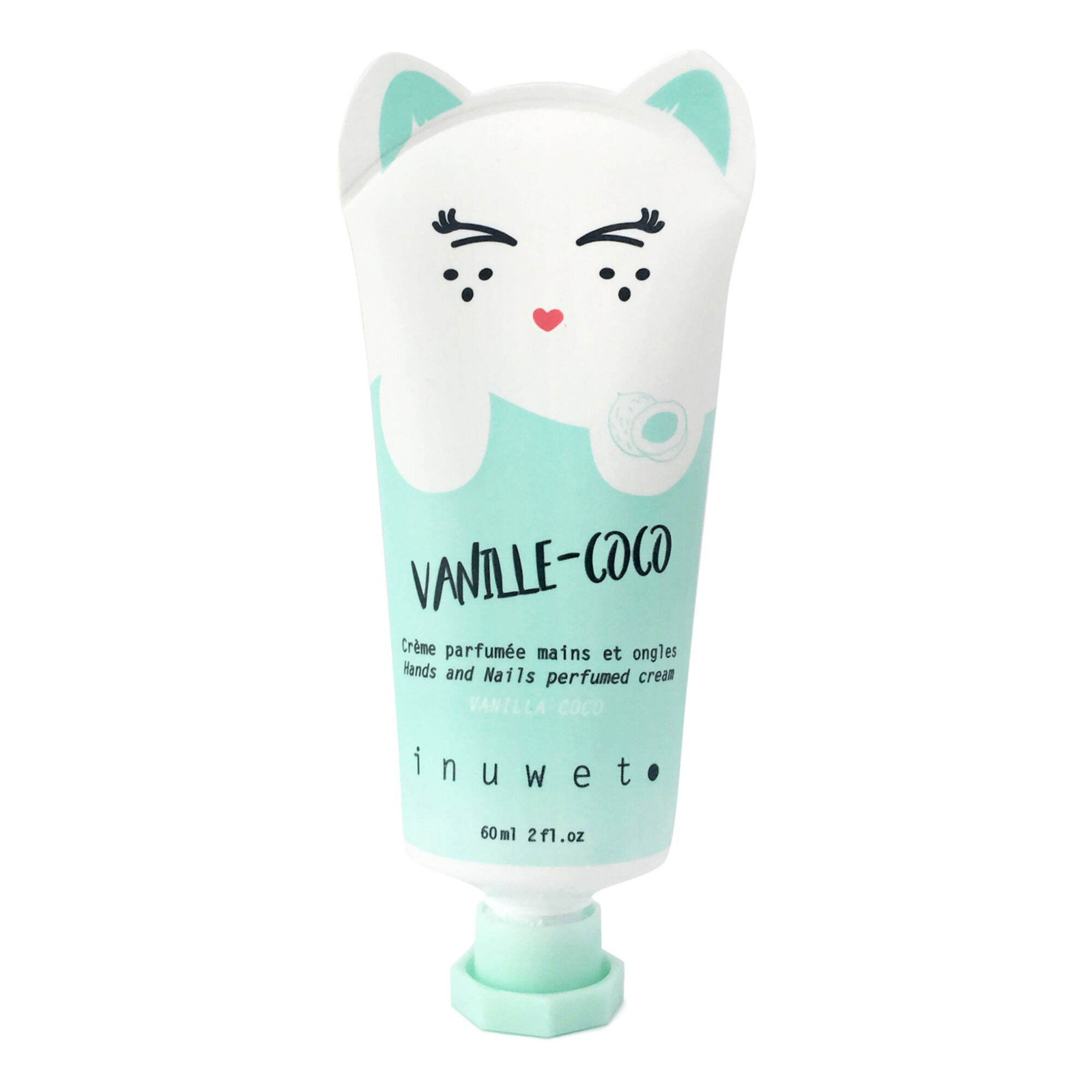 Inuwet - Crème Mains Chat Coco Soin Hydratant Des Mains À La Noix De Coco 60 Ml