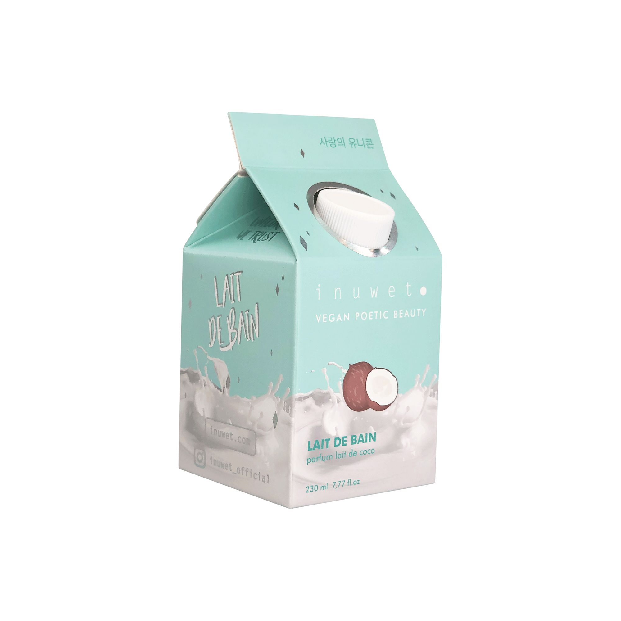 Inuwet - Bain Lacté Coconut Milky Bath Lait De Bain Parfum Coconut Bouteille 230ml