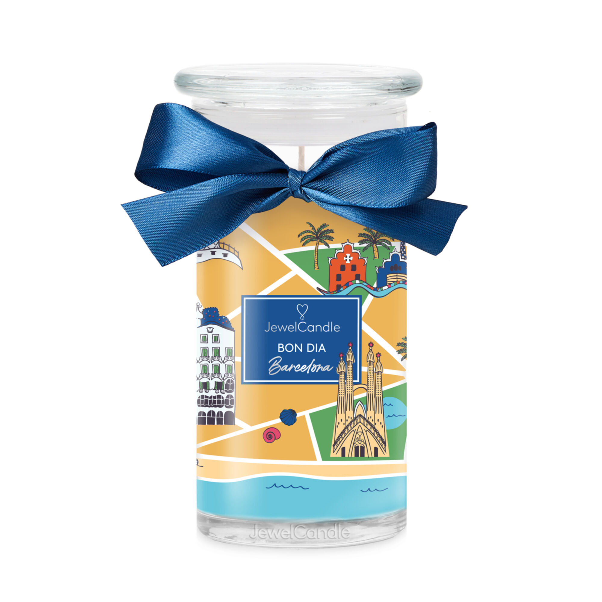 Jewel Candle - Bon Dia Barcelona Boucles D'oreilles Bougie Bijou Argent 925