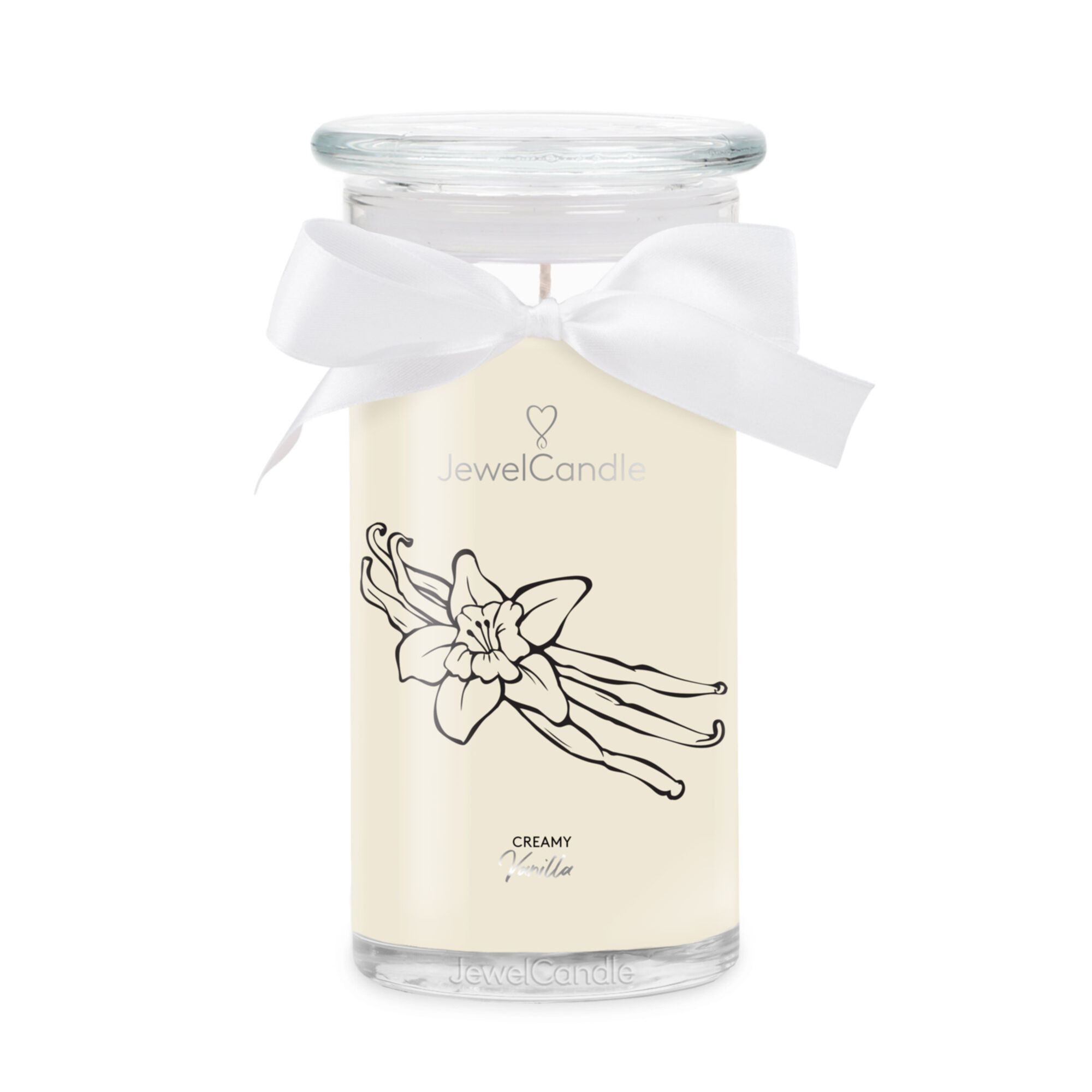 Jewel Candle - Creamy Vanilla Collier Bougie Bijou Argent 925