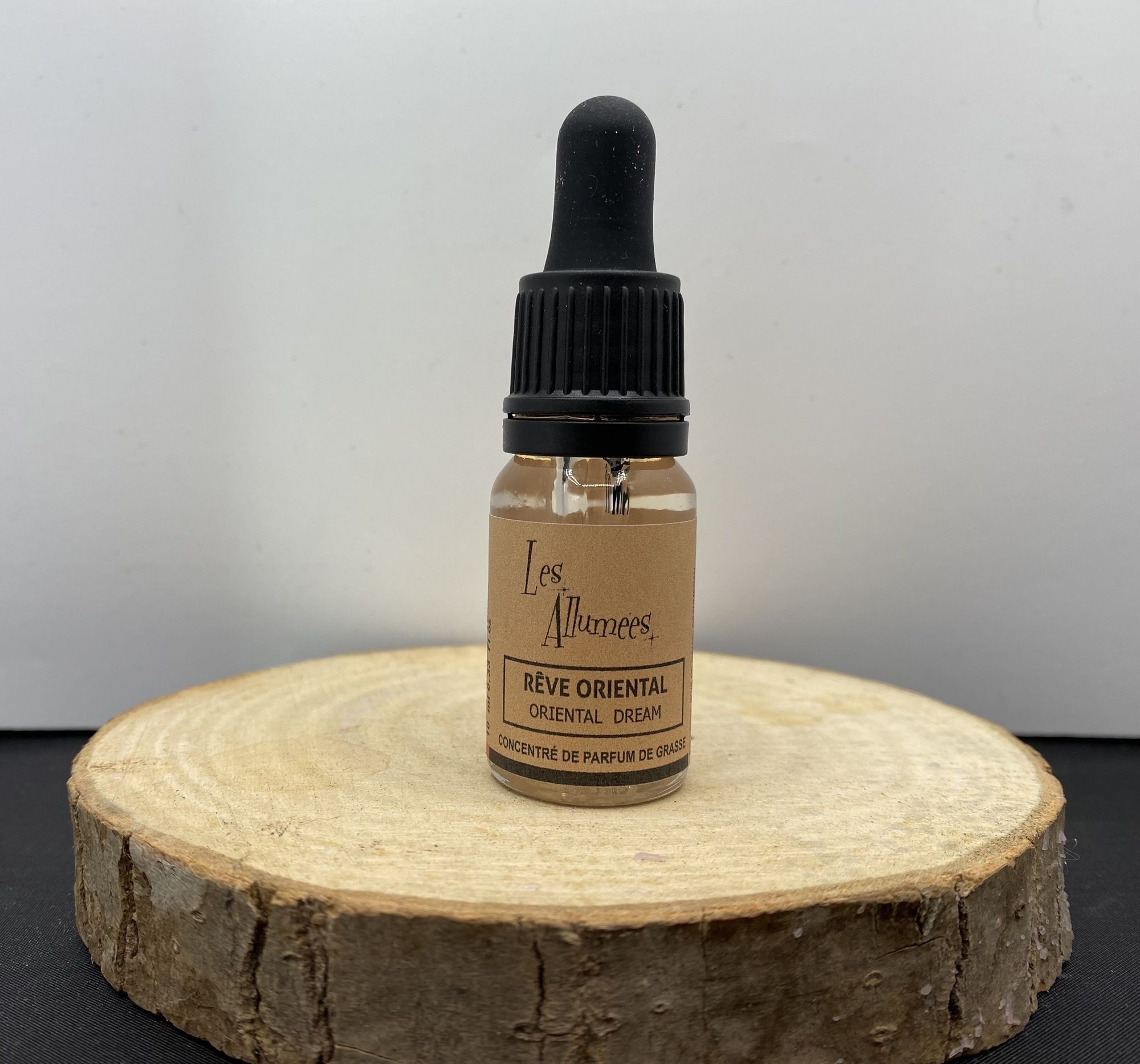 Les Allumées - Fiole Verre Pipette Bouchon Noir Parfum De Grasse Reve Oriental - 10ml