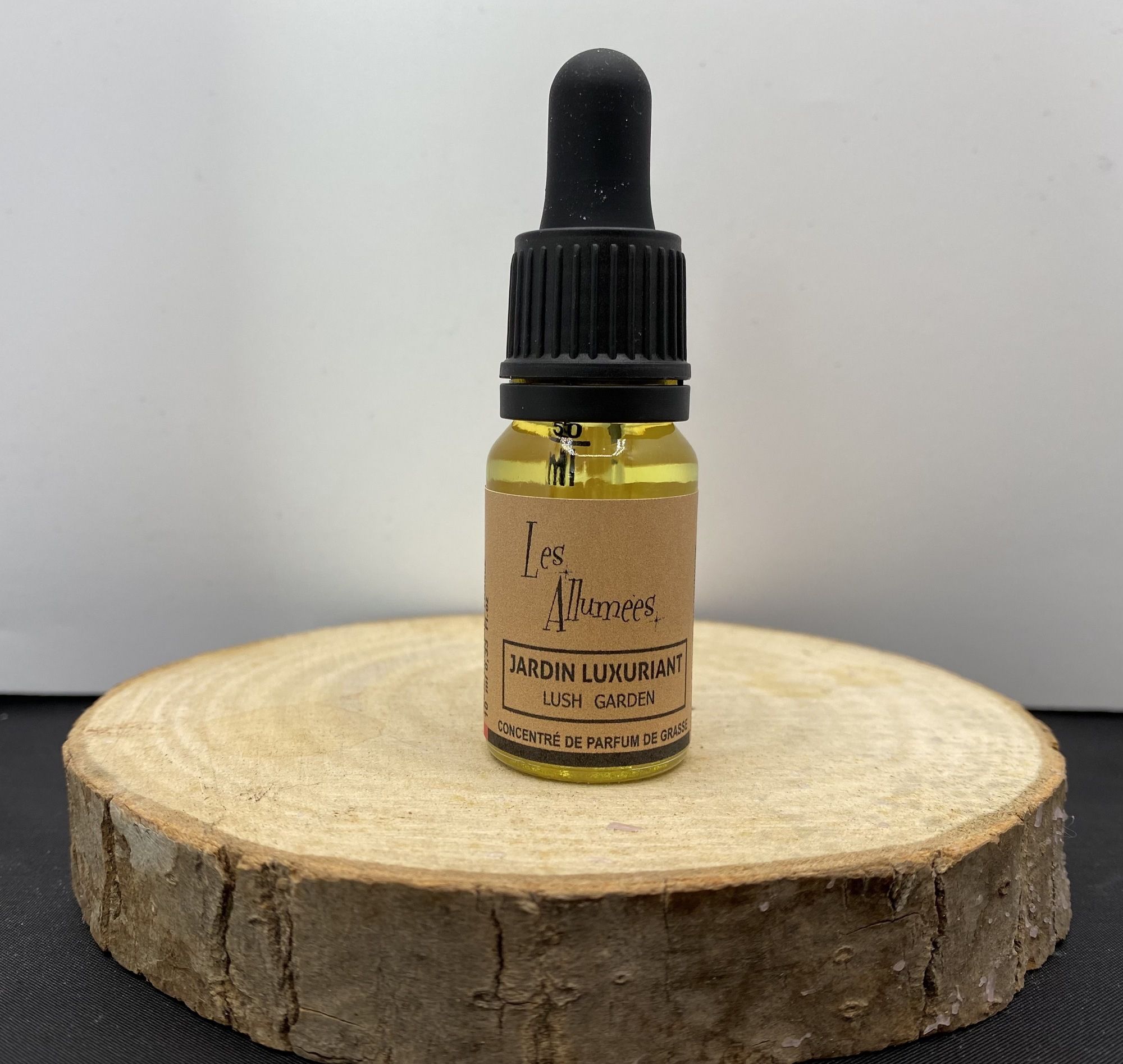Les Allumées - Fiole Verre Pipette Bouchon Noir Parfum De Grasse Jardin Luxuriant - 10ml