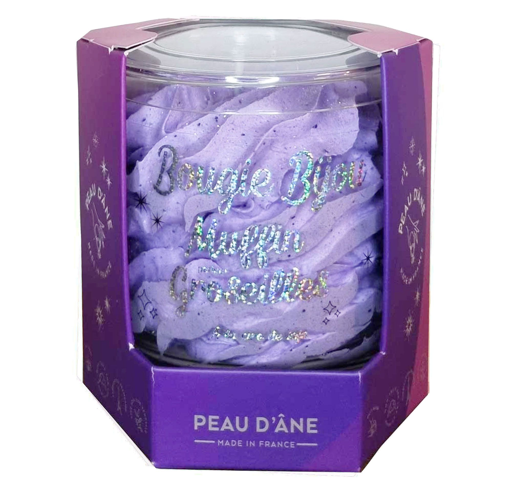 Peau D'ane - Bougie Chantilly Éphémère Muffin Groseilles Bougie Bijou Boucles D$sq$oreilles