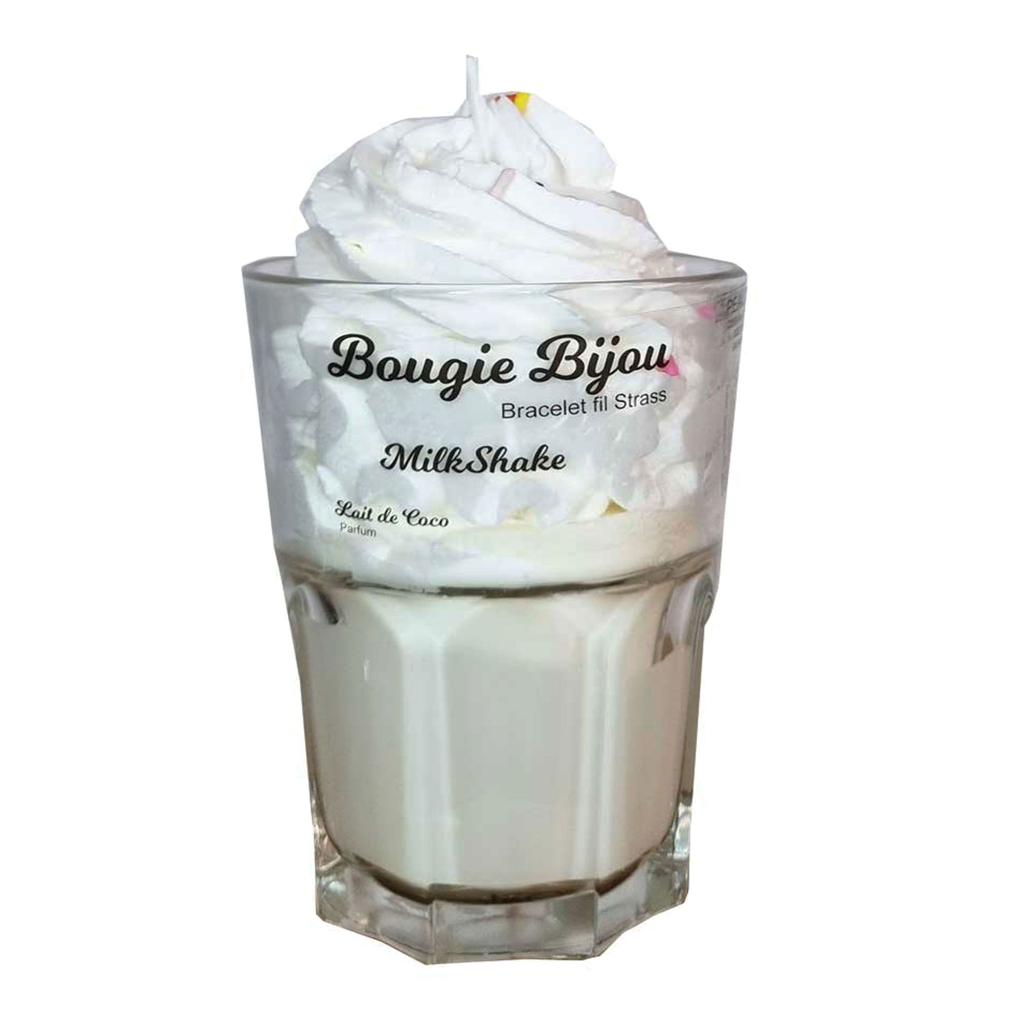Peau D'ane - Milkshake - Lait De Coco Bougie Bijou Bracelet Fil Strass