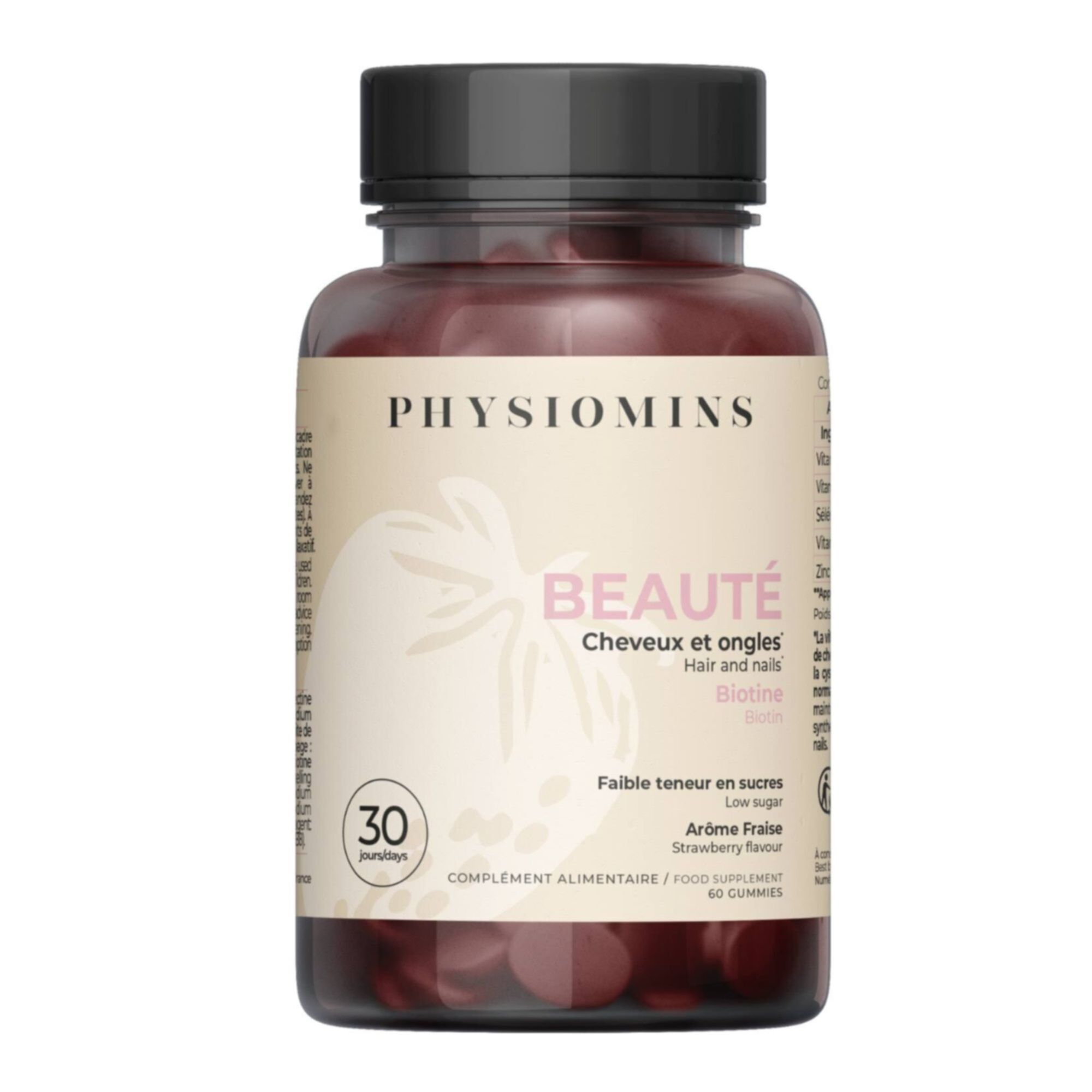 Physiomins - Beauté Cheveux & Ongles 60 Gummies