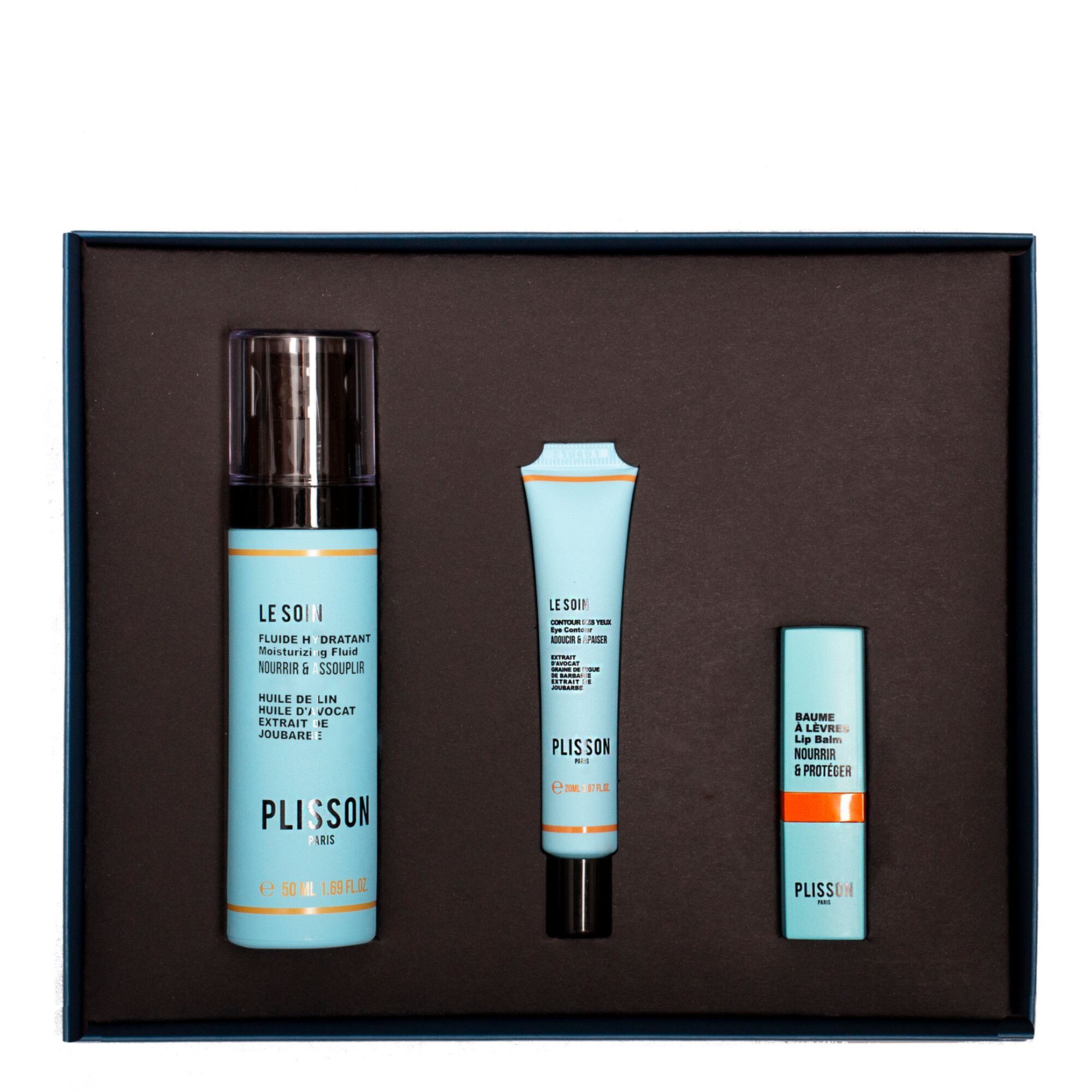 Plisson - Coffret Sweet Love Fluide Hydratant, Contour Des Yeux & Baume À Lèvres